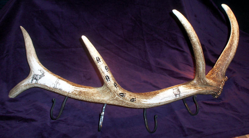 Elk antler coat online rack